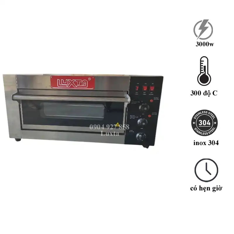 LÒ NƯỚNG 1 KHAY ĐIỆN DÙNG NÚT CƠ EDO-11L